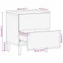 Massiver schwarzer Mangoholz-Nachttisch 40x33x46 cm von , Nachttische - Ref: Foro24-4017646, Preis: 70,77 €, Rabatt: %