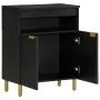 Schwarzer Schrank aus Holzwerkstoff 60x33x75 cm von , CD- und DVD-Speicher - Ref: Foro24-4017673, Preis: 94,26 €, Rabatt: %