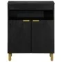 Schwarzer Schrank aus Holzwerkstoff 60x33x75 cm von , CD- und DVD-Speicher - Ref: Foro24-4017673, Preis: 94,26 €, Rabatt: %