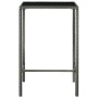 Set muebles de bar jardín 5 pzas y cojines ratán sintético gris de vidaXL, Conjuntos de jardín - Ref: Foro24-3094791, Precio:...