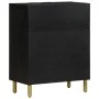 Engineered wood black sideboard 60x33x75 cm by , Lockers and storage cabinets - Ref: Foro24-4017650, Price: 92,58 €, Discount: %