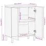 Engineered wood black sideboard 60x33x75 cm by , Lockers and storage cabinets - Ref: Foro24-4017650, Price: 92,58 €, Discount: %