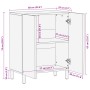 Schwarzer Schrank aus Holzwerkstoff 60x33x75 cm von , Schließfächer und Lagerschränke - Ref: Foro24-4017650, Preis: 93,80 €, ...