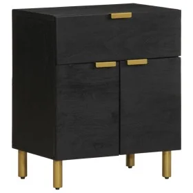 Black engineered wood bedside table 50x33x60 cm by , Nightstands - Ref: Foro24-4017659, Price: 76,80 €, Discount: %