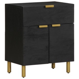Mesita de noche madera de ingeniería negra 50x33x60 cm de , Mesitas de noche - Ref: Foro24-4017659, Precio: 77,79 €, Descuent...