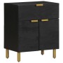 Mesita de noche madera de ingeniería negra 50x33x60 cm de , Mesitas de noche - Ref: Foro24-4017659, Precio: 77,72 €