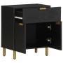 Mesita de noche madera de ingeniería negra 50x33x60 cm de , Mesitas de noche - Ref: Foro24-4017659, Precio: 77,72 €