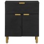 Nachttisch aus schwarzer Ingenieurholz 50x33x60 cm von , Nachttische - Ref: Foro24-4017659, Preis: 77,79 €, Rabatt: %