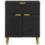 Nachttisch aus schwarzer Ingenieurholz 50x33x60 cm von , Nachttische - Ref: Foro24-4017659, Preis: 76,80 €, Rabatt: %