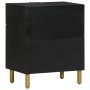 Nachttisch aus schwarzer Ingenieurholz 50x33x60 cm von , Nachttische - Ref: Foro24-4017659, Preis: 77,79 €, Rabatt: %