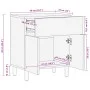 Nachttisch aus schwarzer Ingenieurholz 50x33x60 cm von , Nachttische - Ref: Foro24-4017659, Preis: 76,80 €, Rabatt: %