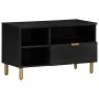 Engineered wood TV stand in black, 80x33x46 cm by , CD and DVD storage - Ref: Foro24-4017665, Price: 83,39 €, Discount: %