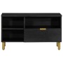 TV-Möbel aus schwarzem Ingenieurholz 80x33x46 cm von , CD- und DVD-Speicher - Ref: Foro24-4017665, Preis: 84,46 €, Rabatt: %