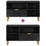 TV-Möbel aus schwarzem Ingenieurholz 80x33x46 cm von , CD- und DVD-Speicher - Ref: Foro24-4017665, Preis: 84,46 €, Rabatt: %