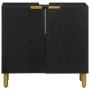 Engineered wood black bathroom sink cabinet 62x33x58 cm by , Bathroom furniture - Ref: Foro24-4017667, Price: 108,90 €, Disco...