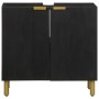 Schwarzer Waschtischunterschrank aus Holzwerkstoff 62x33x58 cm von , Badezimmermöbel - Ref: Foro24-4017667, Preis: 110,78 €, ...