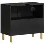 Armario de lavabo de baño madera ingeniería negro 62x33x58 cm de , Muebles de baño - Ref: Foro24-4017667, Precio: 108,90 €, D...