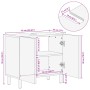 Schwarzer Waschtischunterschrank aus Holzwerkstoff 62x33x58 cm von , Badezimmermöbel - Ref: Foro24-4017667, Preis: 110,78 €, ...