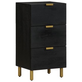 Schwarzer Schrank aus Holzwerkstoff 40x33x75 cm von , CD- und DVD-Speicher - Ref: Foro24-4017671, Preis: 113,84 €, Rabatt: %