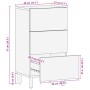 Schwarzer Schrank aus Holzwerkstoff 40x33x75 cm von , CD- und DVD-Speicher - Ref: Foro24-4017671, Preis: 113,84 €, Rabatt: %