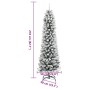 Künstlicher schmaler Weihnachtsbaum mit Schnee aus PVC und PE, 210 cm. von , Weihnachtsbäume - Ref: Foro24-4019688, Preis: 89...