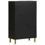 Tall black engineered wood sideboard 60x33x100 cm by , CD and DVD storage - Ref: Foro24-4017678, Price: 133,71 €, Discount: %