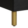 Tall black engineered wood sideboard 60x33x100 cm by , CD and DVD storage - Ref: Foro24-4017678, Price: 133,71 €, Discount: %