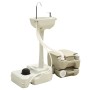 Set de inodoro 10+10L y lavabo portátil de camping 20L gris de vidaXL, Camping y senderismo - Ref: Foro24-93021, Precio: 247,...