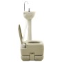 Set de inodoro 10+10L y lavabo portátil de camping 20L gris de vidaXL, Camping y senderismo - Ref: Foro24-93021, Precio: 247,...
