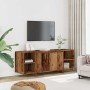 TV-Möbel aus gealtertem Ingenieurholz 130x35x50 cm von , TV-Möbel - Ref: Foro24-856788, Preis: 80,82 €, Rabatt: %
