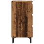 Mesita de noche con patas de metal madera envejecida 40x35x69cm de , Mesitas de noche - Ref: Foro24-856424, Precio: 81,74 €, ...