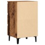 Mesita de noche con patas de metal madera envejecida 40x35x69cm de , Mesitas de noche - Ref: Foro24-856424, Precio: 81,74 €, ...