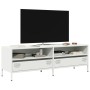TV-Möbel aus kaltgewalztem weißem Stahl 135x39x43,5 cm von , TV-Möbel - Ref: Foro24-851339, Preis: 134,56 €, Rabatt: %