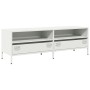 TV-Möbel aus kaltgewalztem weißem Stahl 135x39x43,5 cm von , TV-Möbel - Ref: Foro24-851339, Preis: 134,56 €, Rabatt: %