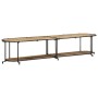 Massives TV-Möbel aus grobem Mangoholz 200x42x40 cm von , CD- und DVD-Speicher - Ref: Foro24-4013494, Preis: 112,58 €, Rabatt: %