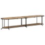 Massives TV-Möbel aus grobem Mangoholz 200x42x40 cm von , CD- und DVD-Speicher - Ref: Foro24-4013494, Preis: 112,58 €, Rabatt: %