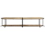 Massives TV-Möbel aus grobem Mangoholz 200x42x40 cm von , CD- und DVD-Speicher - Ref: Foro24-4013494, Preis: 112,58 €, Rabatt: %