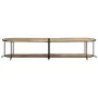 Solid rough mango wood TV stand 200x42x40 cm by , CD and DVD storage - Ref: Foro24-4013494, Price: 131,27 €, Discount: %