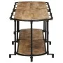 Solid rough mango wood TV stand 200x42x40 cm by , CD and DVD storage - Ref: Foro24-4013494, Price: 131,27 €, Discount: %
