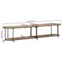 Solid rough mango wood TV stand 200x42x40 cm by , CD and DVD storage - Ref: Foro24-4013494, Price: 131,27 €, Discount: %