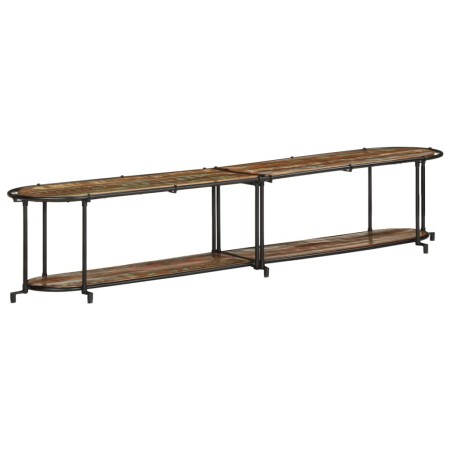 Mueble de TV madera maciza reciclada 200x42x40 cm de , Almacenamiento para CD y DVD - Ref: Foro24-4013496, Precio: 114,45 €, ...