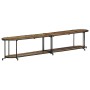 Mueble de TV madera maciza reciclada 200x42x40 cm de , Almacenamiento para CD y DVD - Ref: Foro24-4013496, Precio: 114,45 €, ...