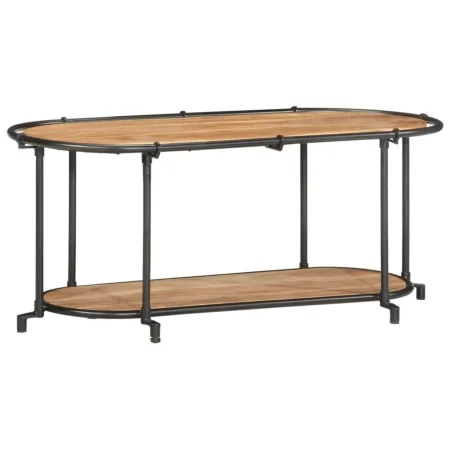 Mueble de TV madera maciza de acacia 100x42x40 cm de , Almacenamiento para CD y DVD - Ref: Foro24-4013489, Precio: 78,81 €, D...