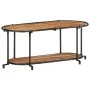 Solid acacia wood TV stand 100x42x40 cm by , CD and DVD storage - Ref: Foro24-4013489, Price: 78,81 €, Discount: %