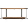 Massives TV-Möbel aus Akazienholz, 100x42x40 cm. von , CD- und DVD-Speicher - Ref: Foro24-4013489, Preis: 67,57 €, Rabatt: %
