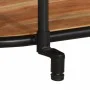 Solid acacia wood TV stand 100x42x40 cm by , CD and DVD storage - Ref: Foro24-4013489, Price: 78,81 €, Discount: %