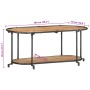 Massives TV-Möbel aus Akazienholz, 100x42x40 cm. von , CD- und DVD-Speicher - Ref: Foro24-4013489, Preis: 67,57 €, Rabatt: %