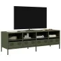 TV-Möbel aus kaltgewalztem Stahl in Olivgrün, 135x39x43,5 cm. von , TV-Möbel - Ref: Foro24-851332, Preis: 157,93 €, Rabatt: %