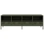 TV-Möbel aus kaltgewalztem Stahl in Olivgrün, 135x39x43,5 cm. von , TV-Möbel - Ref: Foro24-851332, Preis: 157,93 €, Rabatt: %