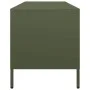 TV-Möbel aus kaltgewalztem Stahl in Olivgrün, 135x39x43,5 cm. von , TV-Möbel - Ref: Foro24-851332, Preis: 157,93 €, Rabatt: %